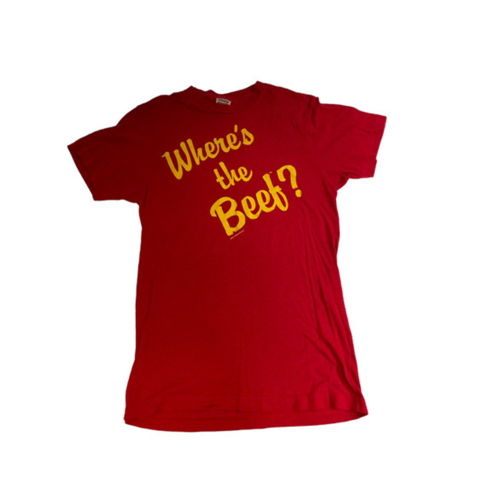 Wendy's Where's the Beef? Promo Tee Sz. Medium EUC